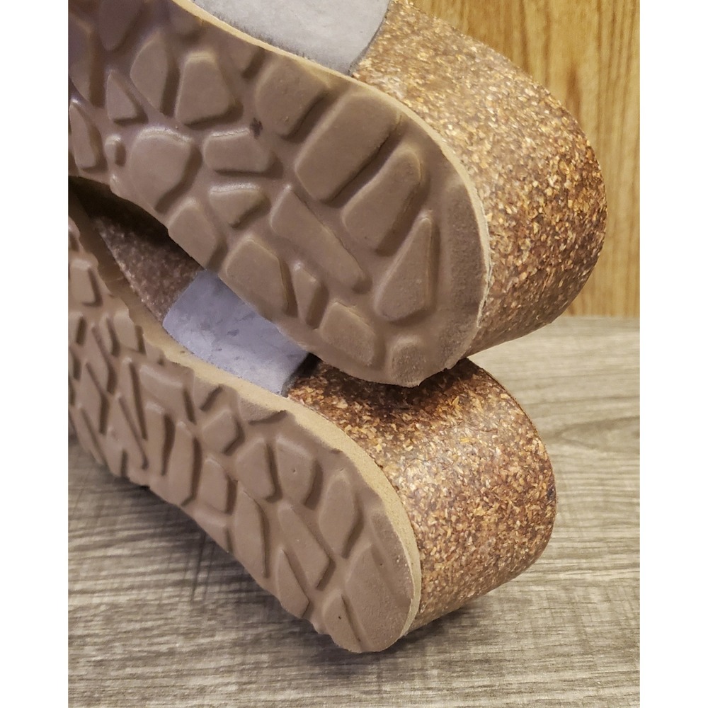 Mila Paoli Braided Cork Wedge Sandals Women's Size‎ 7 Blue - Picture 7 of 12